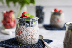 Himbeere Chia Pudding Himbeere Chia Pudding